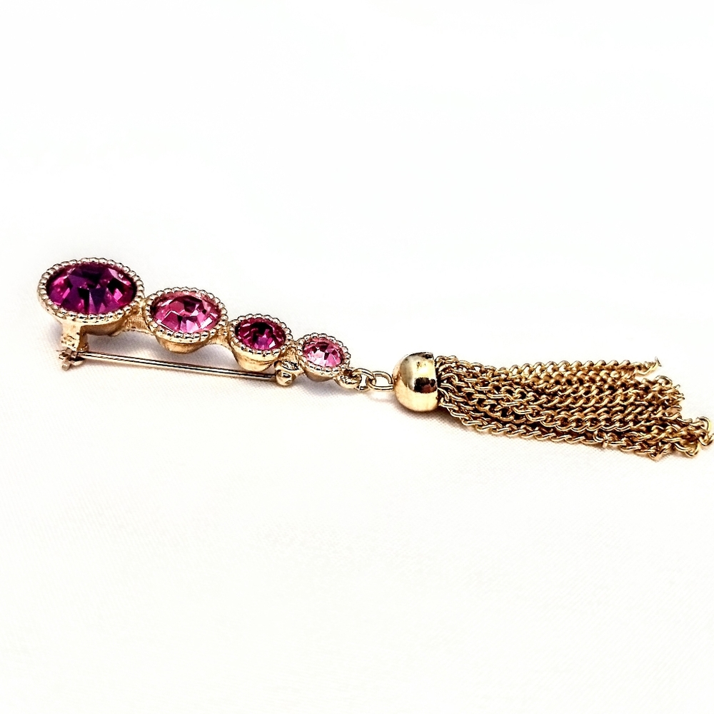 Vintage Sarah Coventry Signed Rhinestone Brooch - Picture 2 of 4